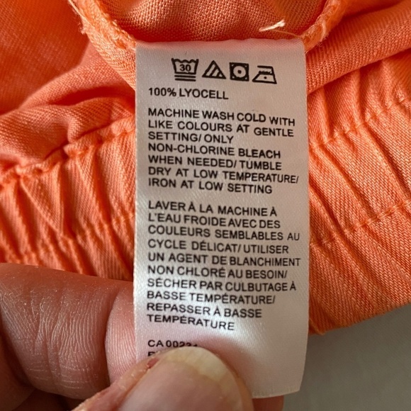 Saks Fifth Avenue Women's Coral Peach Boho Cover-up Shorts Size X-large - Picture 7 of 11